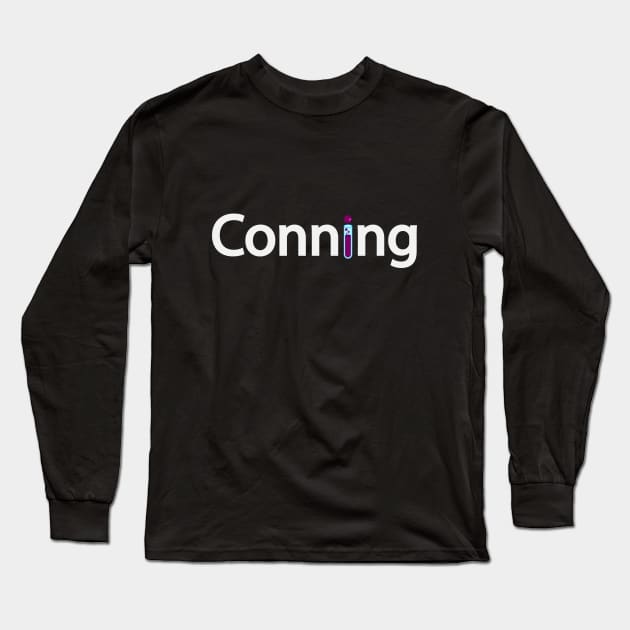 Conning being conning text design Long Sleeve T-Shirt by D1FF3R3NT